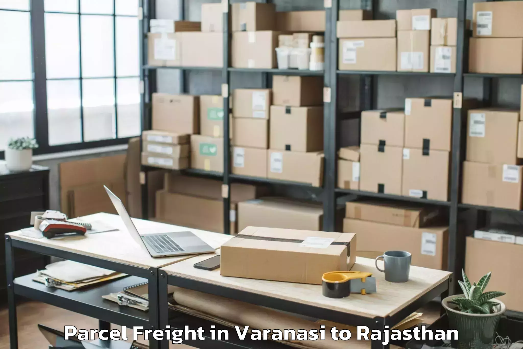 Book Your Varanasi to Sarwar Parcel Freight Today